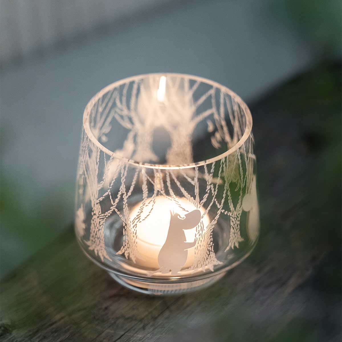 北欧置物 北欧雑貨 木製 ムーミン キャンドルホルダー Moomin ムーミン Muurla ムールラ キャンドルホルダー ( IN THE WOODS