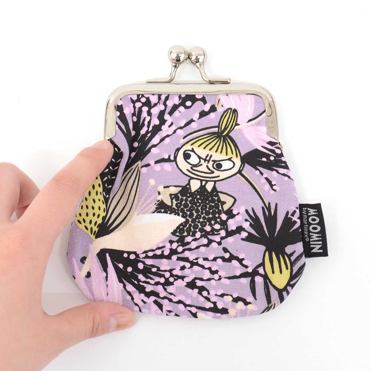 Moomin ムーミン Martinex マルティネックス がま口ポーチ ( リトルミイとライラックの蕾 )