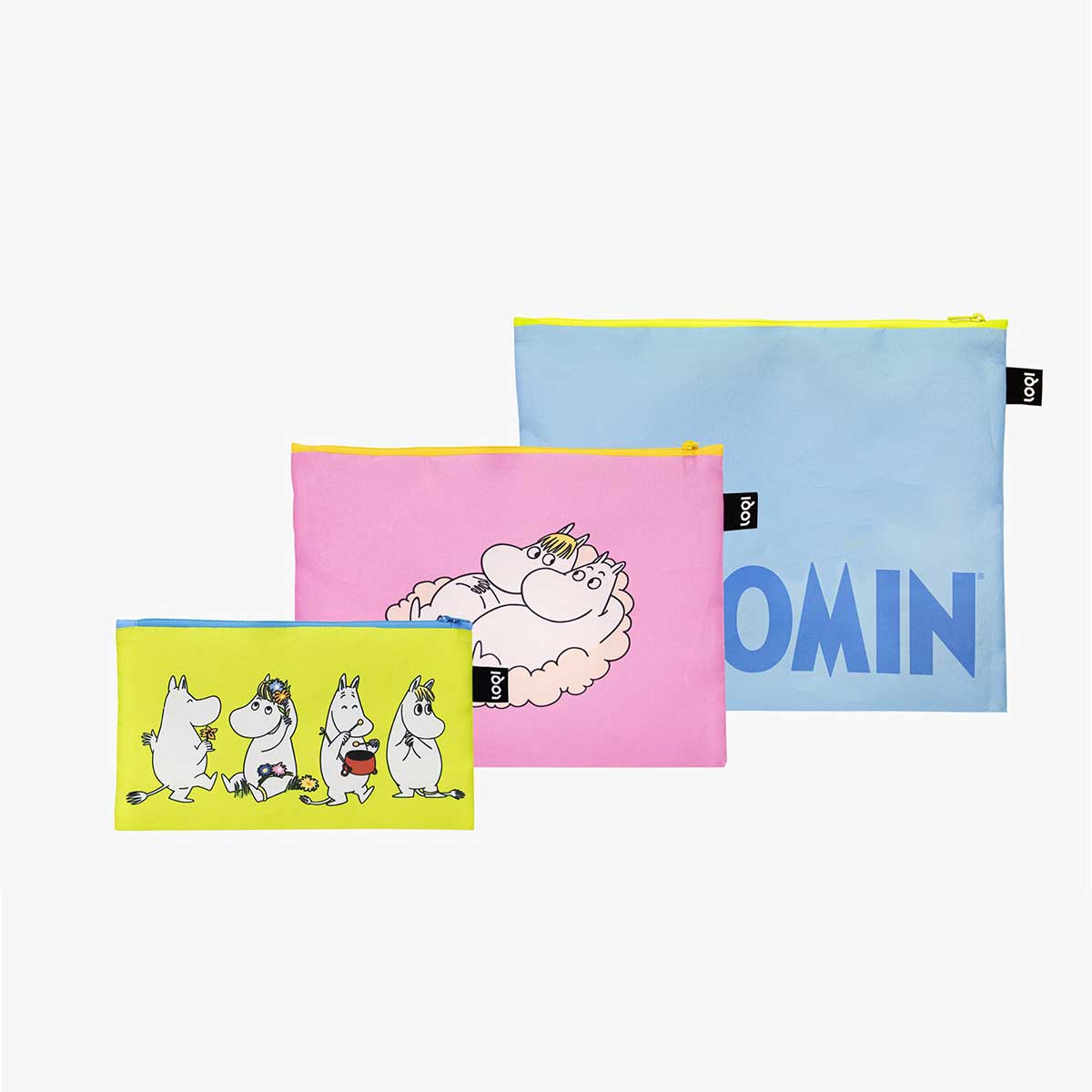 Moomin ムーミン LOQI ローキー ポーチ ( Together / 3個セット )