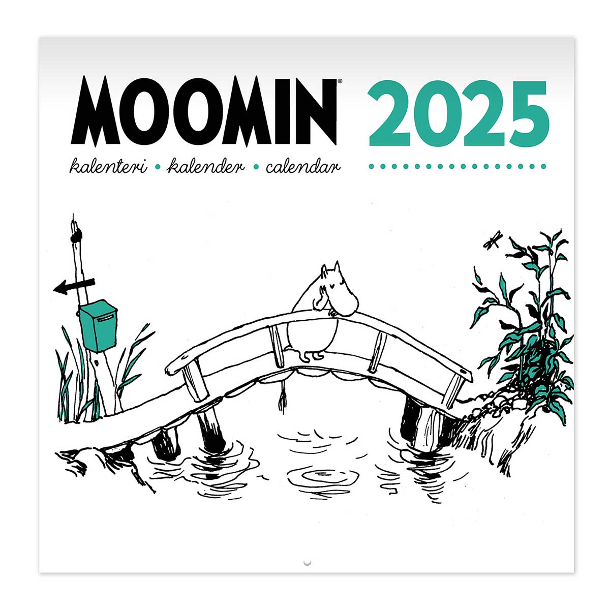 Moomin ムーミン Putinki プティンキ 壁掛けカレンダー 2025年 ( 30×30cm )