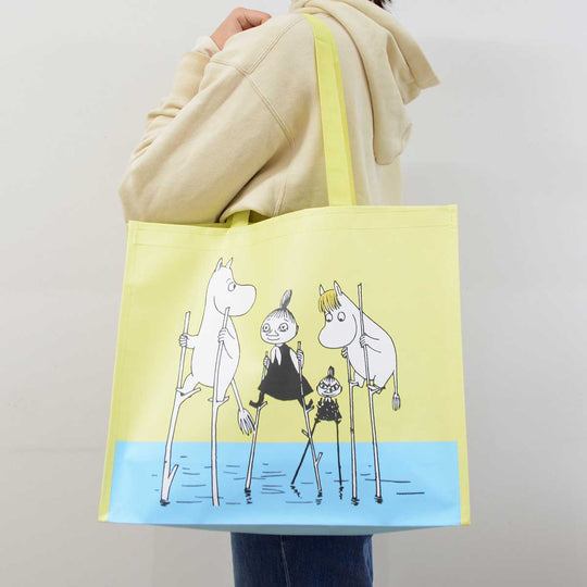 Moomin ムーミン Blue House ブルー ハウス ムーミントートバッグ ( Moomin on stilts )