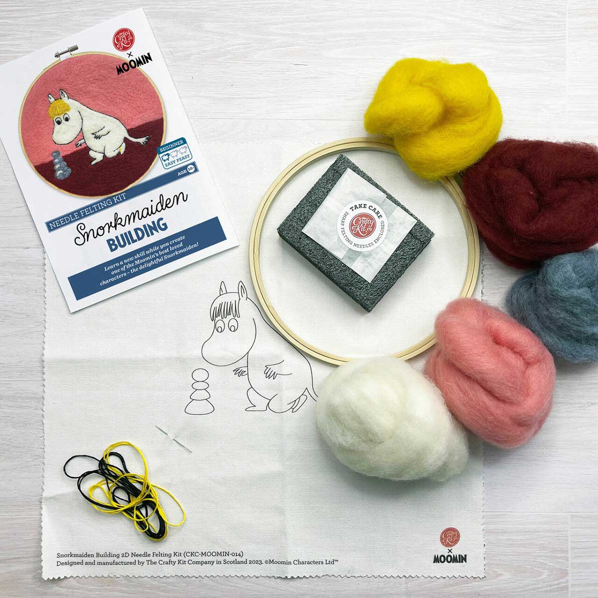 Moomin ムーミン The Crafty Kit Company クラフティ キット カンパニー 羊毛刺しゅうキット ( スノークのおじょうさん )