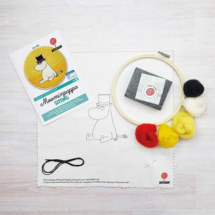 Moomin ムーミン The Crafty Kit Company クラフティ キット カンパニー 羊毛刺しゅうキット ( ムーミンパパ )