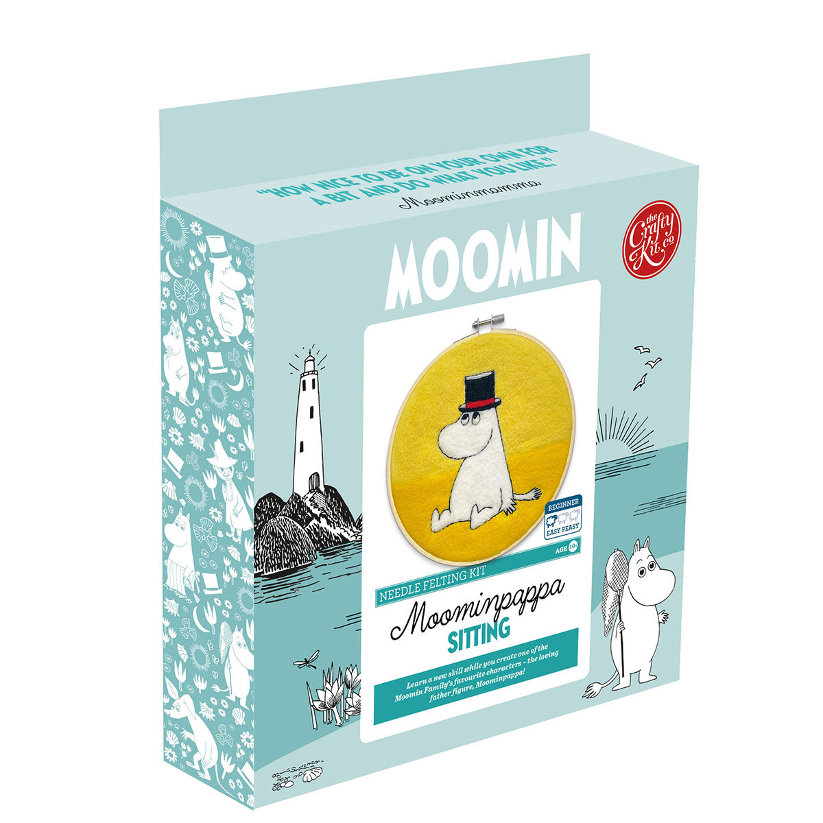 Moomin ムーミン The Crafty Kit Company クラフティ キット カンパニー 羊毛刺しゅうキット ( ムーミンパパ )