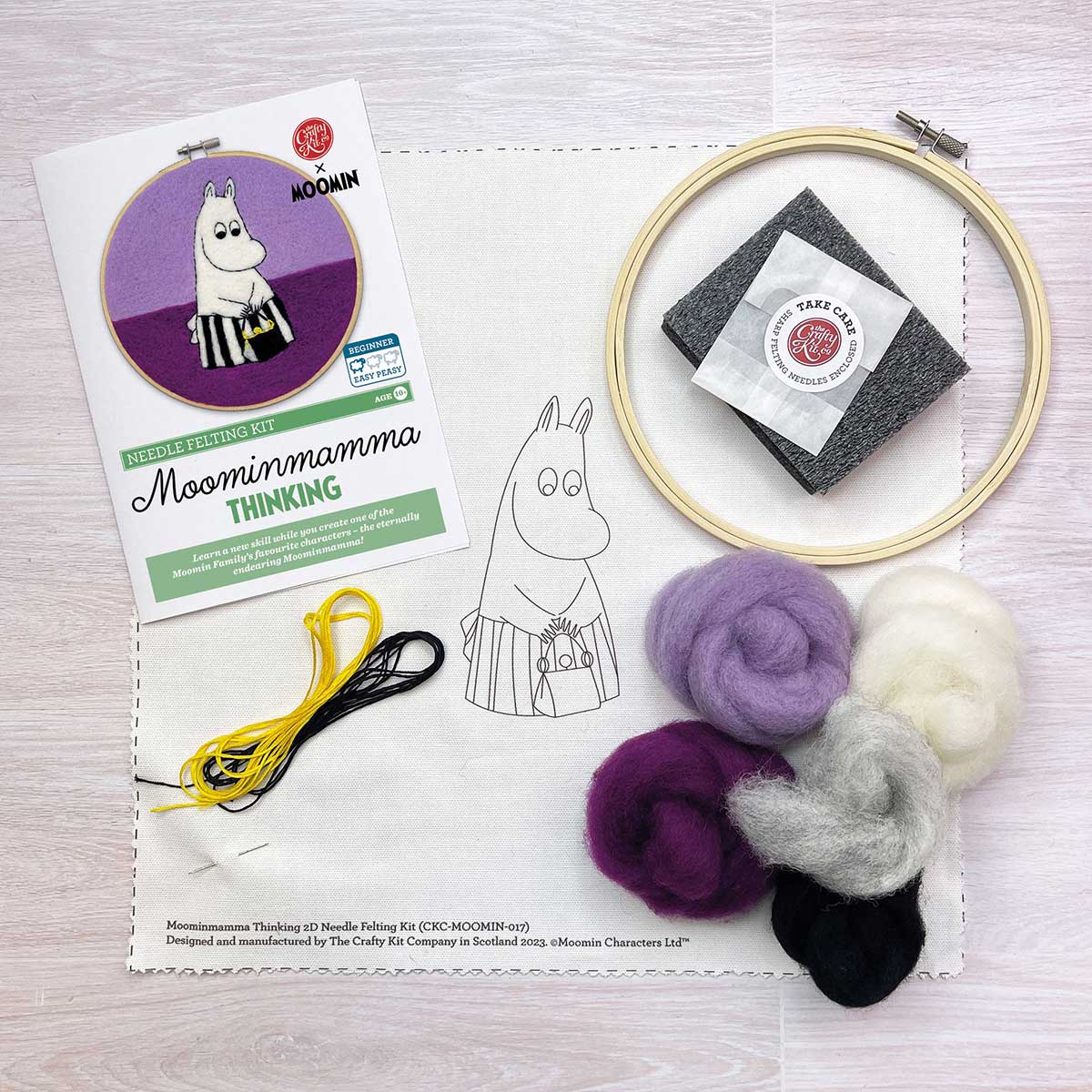Moomin ムーミン The Crafty Kit Company クラフティ キット カンパニー 羊毛刺しゅうキット ( ムーミンママ )