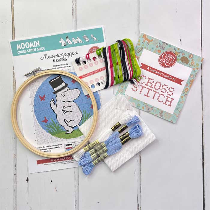 Moomin ムーミン The Crafty Kit Company クラフティ キット カンパニー クロスステッチキット ( ムーミンパパ )