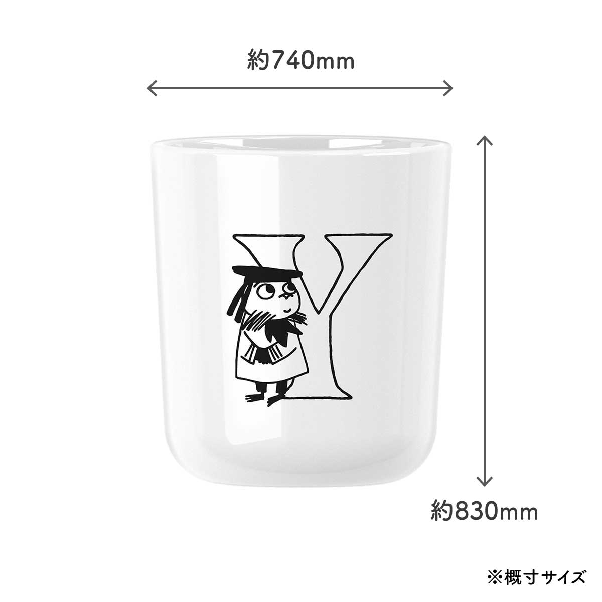 RIG-TIG リグティグ × Moomin ムーミン ABCカップ ( Y / クリップダッス )