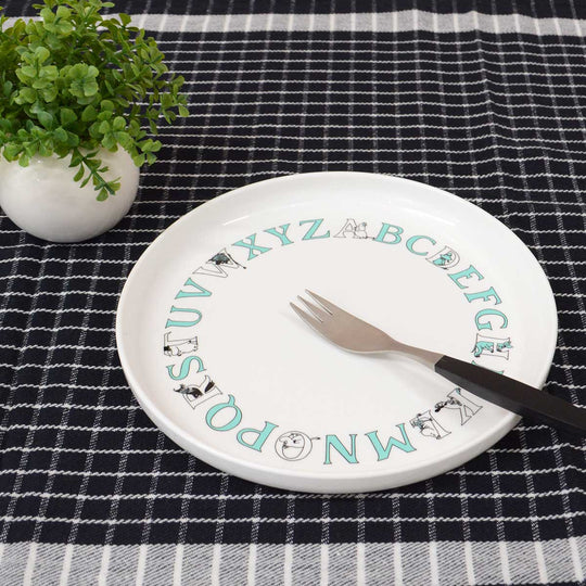 RIG-TIG リグティグ × Moomin ムーミン ABCプレート ( 20cm / ターコイズ )