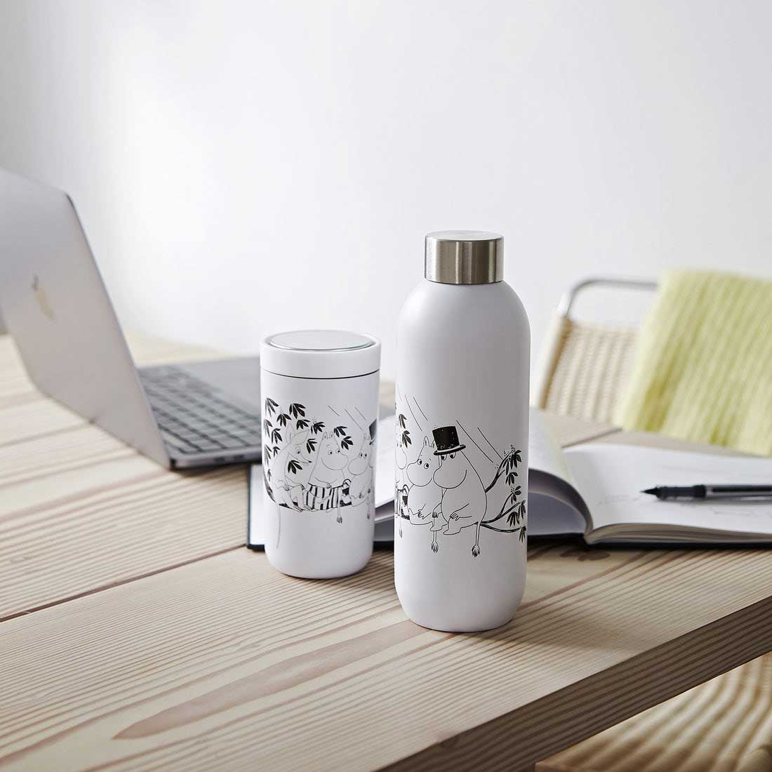 Stelton ステルトン × Moomin ムーミン ドリンクボトル ( ムーミン ソフトホワイト / 750ml )