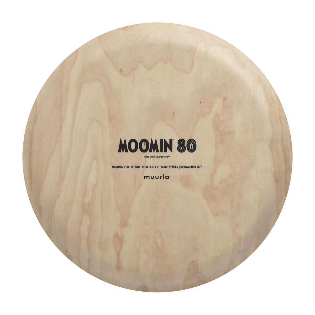 Moomin ムーミン Muurla ムールラ 木製トレイ ( ムーミン80周年 / ファミリー / ラウンド / Φ35cm )