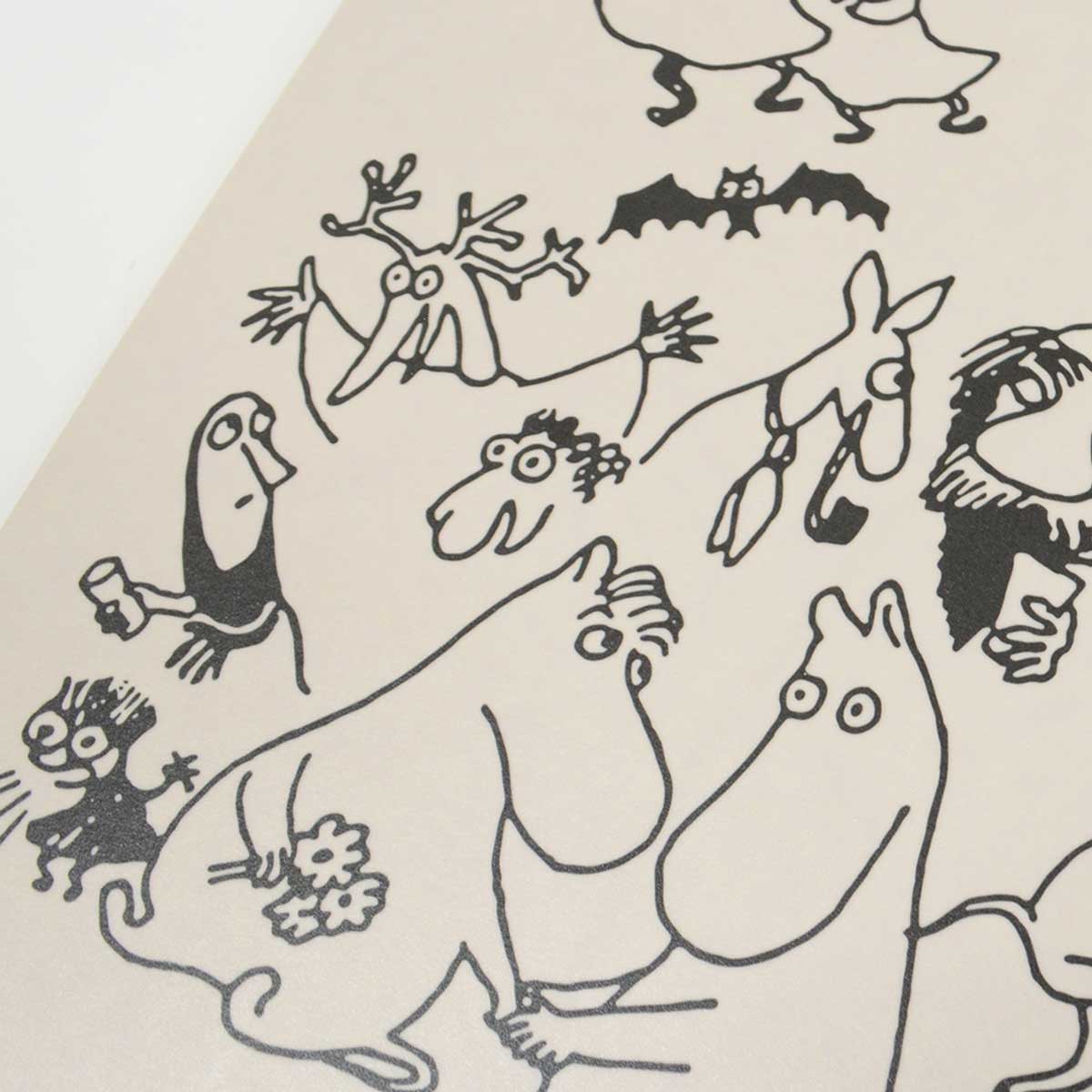 Moomin ムーミン Muurla ムールラ 木製サービングボード ( ムーミン80周年 / ファミリー / 23×44cm )