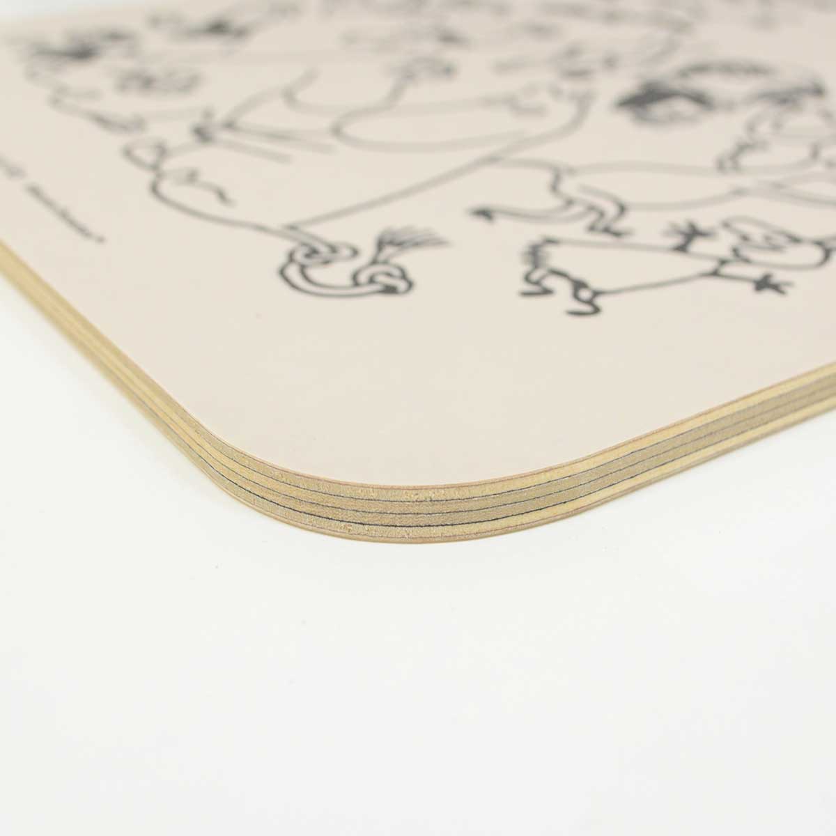 Moomin ムーミン Muurla ムールラ 木製サービングボード ( ムーミン80周年 / ファミリー / 23×44cm )