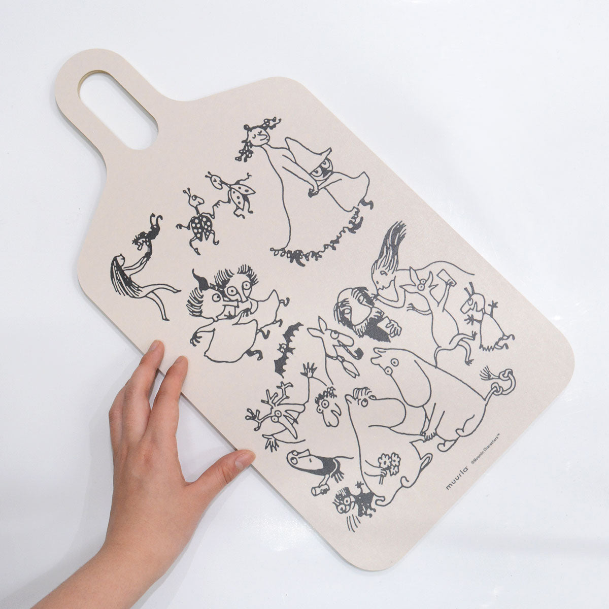 Moomin ムーミン Muurla ムールラ 木製サービングボード ( ムーミン80周年 / ファミリー / 23×44cm )