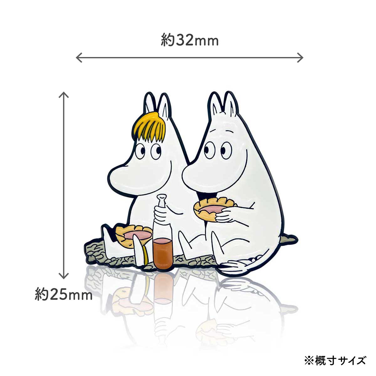新品　ムーミン　PINBOX ピンバッジ　ムーミン と スノークのおじょうさん Moomin ムーミン PINBOX ピンボックス ピンバッジ ( ムーミンと