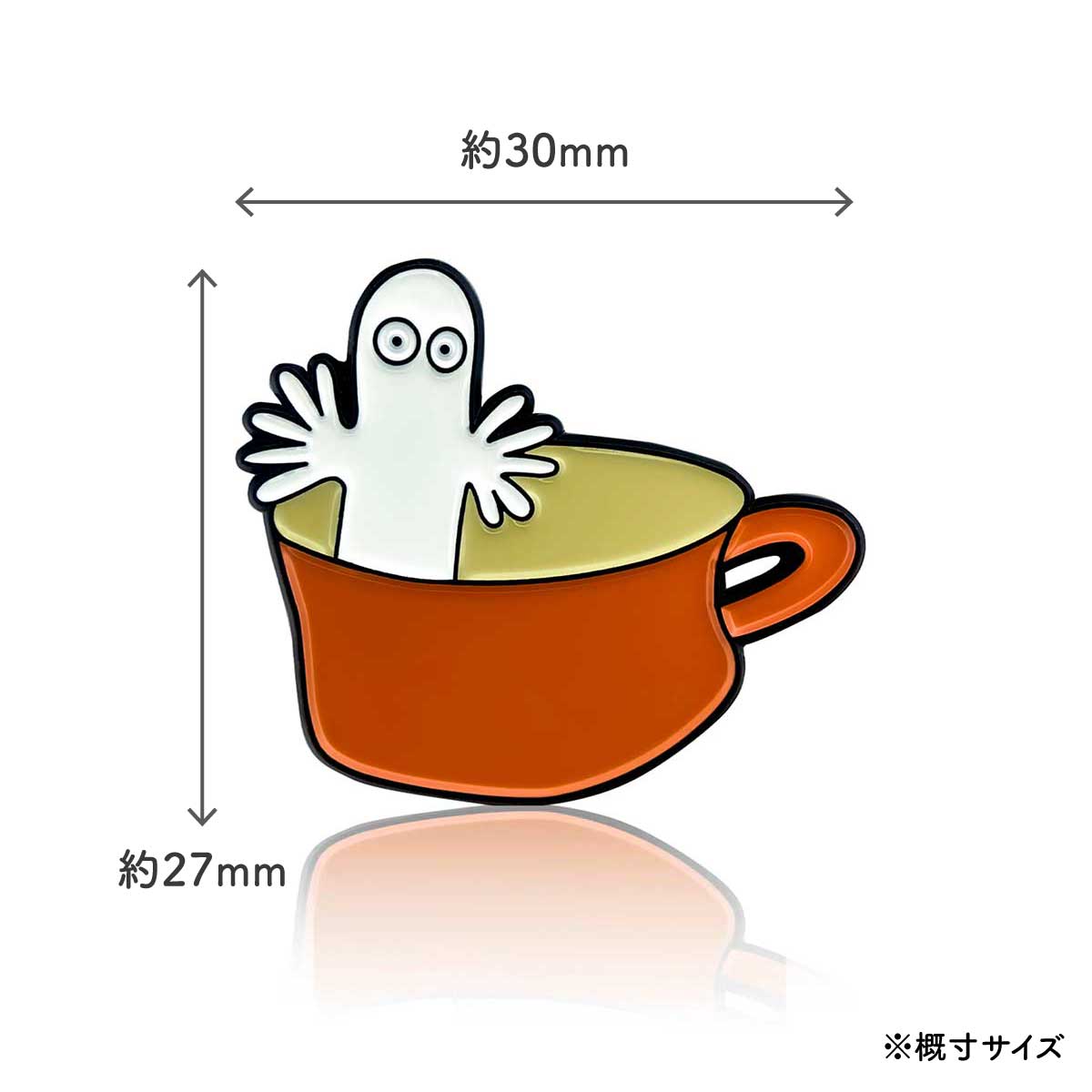 Moomin ムーミン PINBOX ピンボックス ピンバッジ ( コップの中のニョロニョロ )