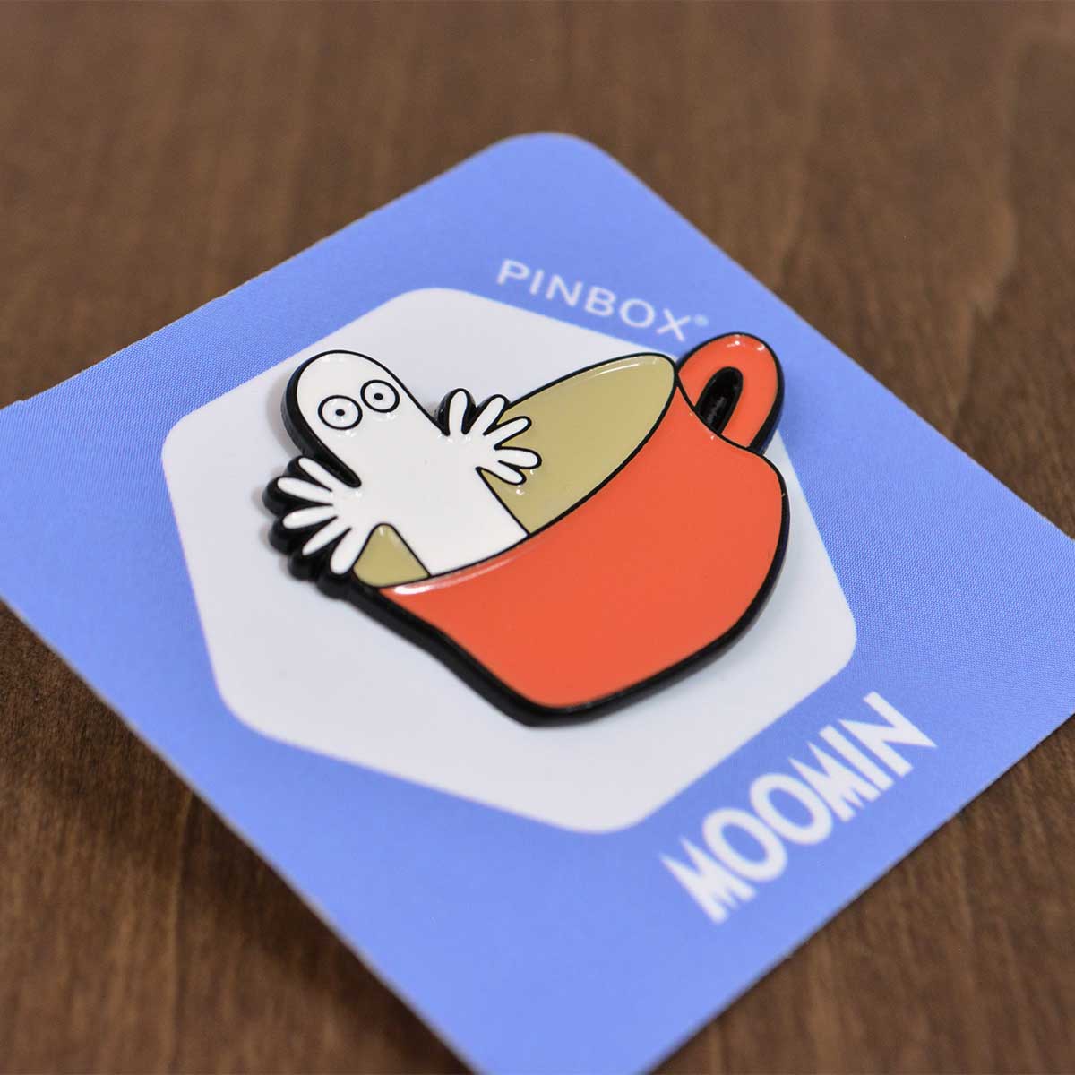 新品　ムーミン　PINBOX ピンバッジ　ニョロニョロ Moomin ムーミン PINBOX ピンボックス ピンバッジ ( コップの中の