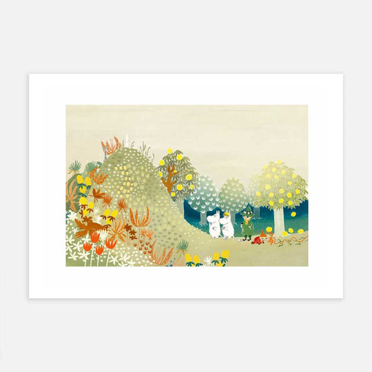 Moomin ムーミン Postery ポストリー ミニポスター ( Jungle in the Moominvalley / 21 × 30 cm )