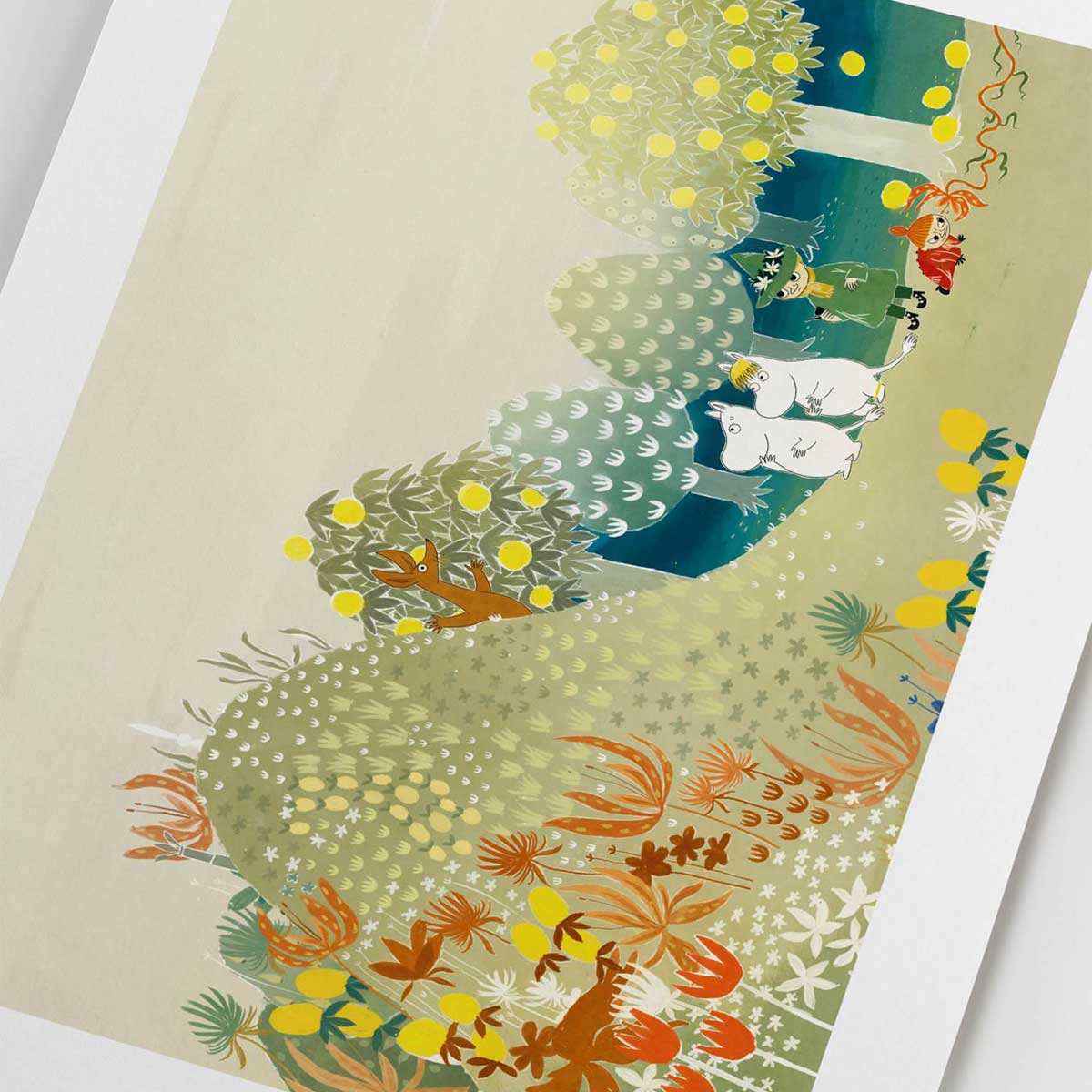 Moomin ムーミン Postery ポストリー ミニポスター ( Jungle in the Moominvalley / 21 × 30 cm )