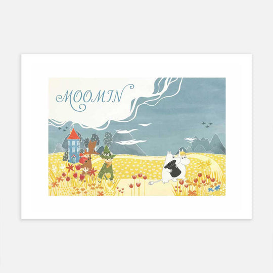 Moomin ムーミン Postery ポストリー ミニポスター ( Summer in the Moominvalley / 21 × 30 cm )