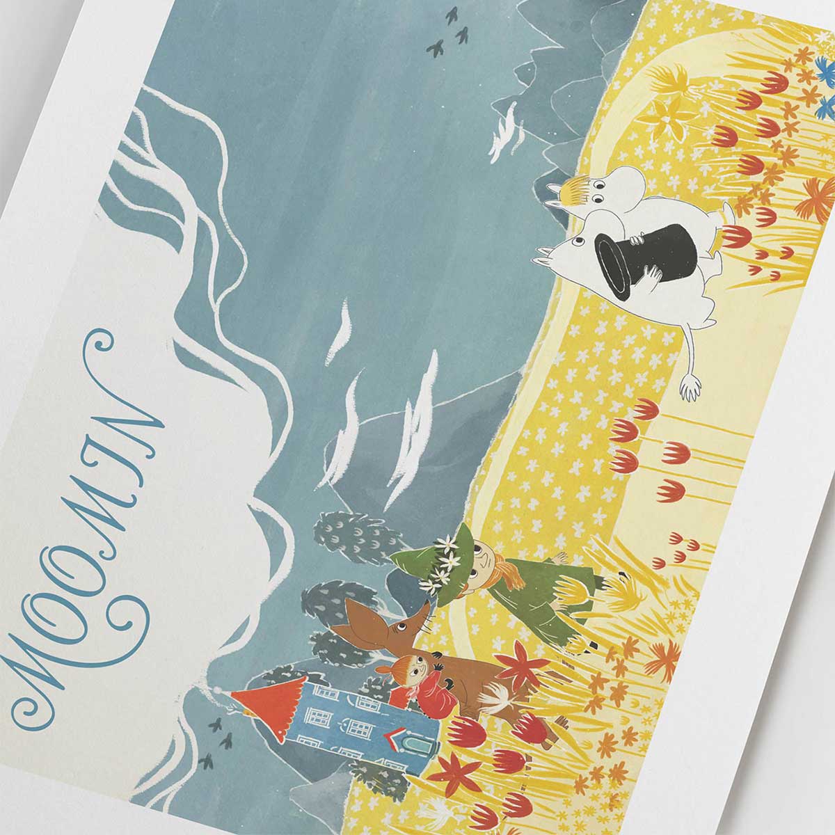 Moomin ムーミン Postery ポストリー ミニポスター ( Summer in the Moominvalley / 21 × 30 cm )