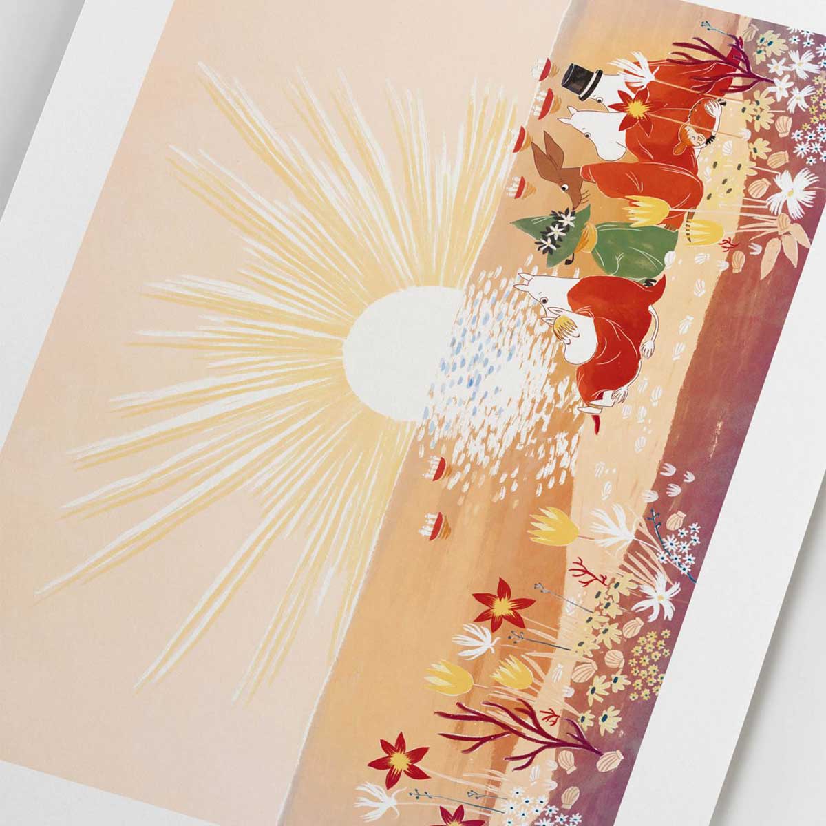 Moomin ムーミン Postery ポストリー ミニポスター ( Moomin Sunset by the Sea / 21 × 30 cm )