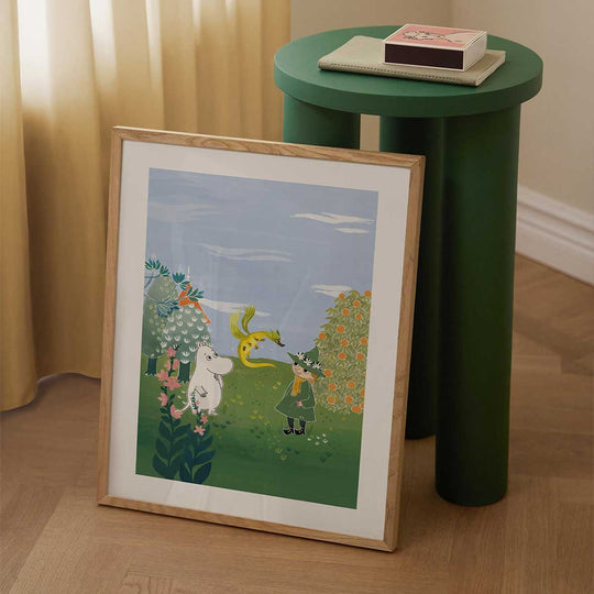 Moomin ムーミン Postery ポストリー ミニポスター ( Moomin Snufkin and the Last Dragon / 30 × 21 cm )