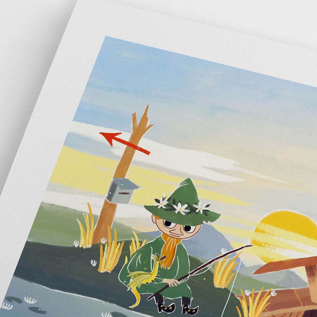 Moomin ムーミン Postery ポストリー ミニポスター ( Moomin Snufkin