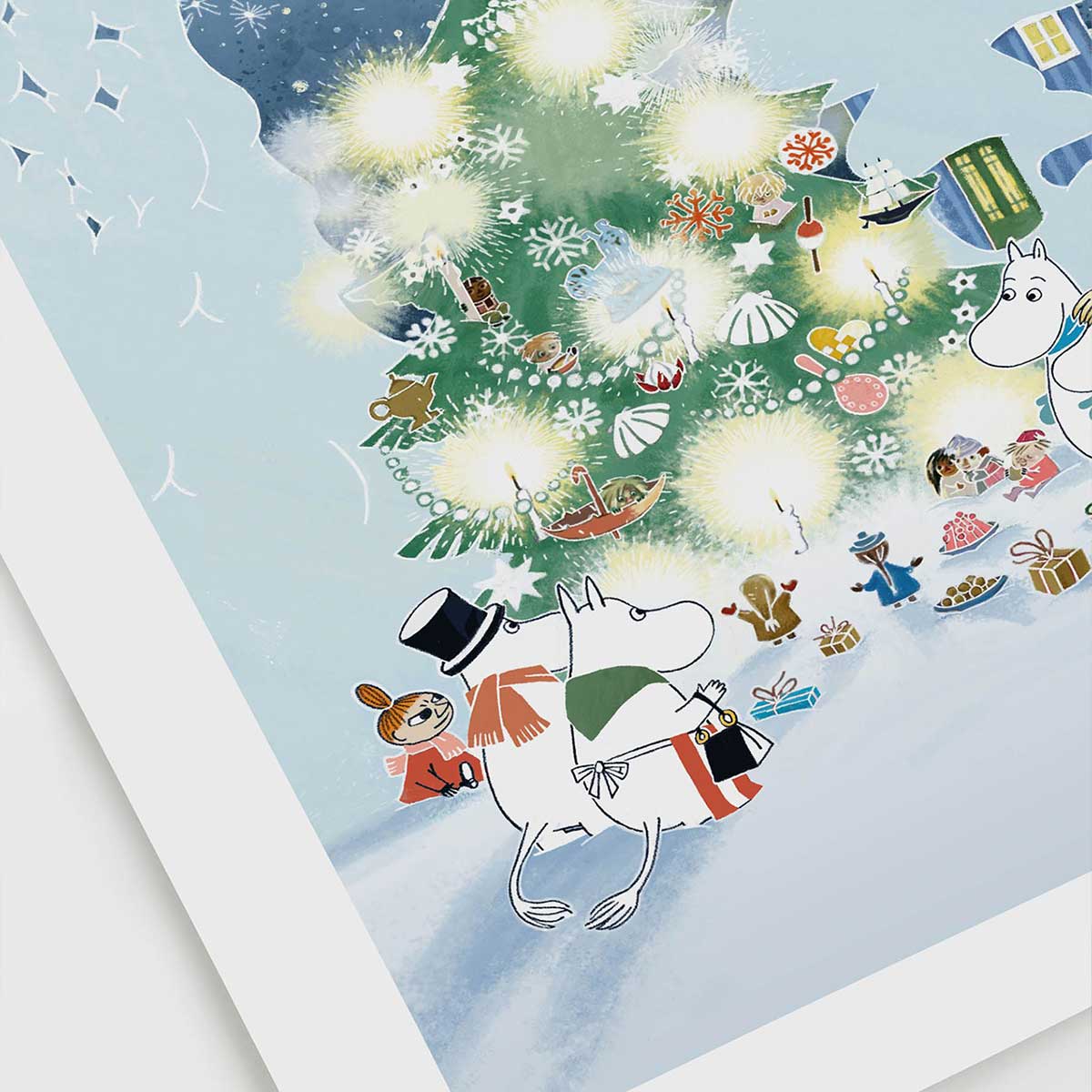 Moomin ムーミン Postery ポストリー ミニポスター ( Christmas In The Moominvalley / 30 × 21 cm )