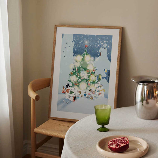 Moomin ムーミン Postery ポストリー ミニポスター ( Christmas In The Moominvalley / 30 × 21 cm )