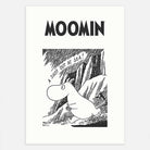 Moomin ムーミン Postery ポストリー モノクロミニポスター ( Moomin A Shot Out At Sea / 30 × 21 cm )