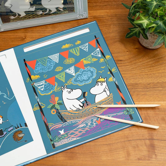 Moomin ムーミン BørneLund ボーネルンド 削って彩る スクラッチアート
