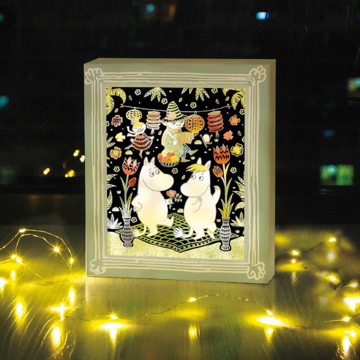 Moomin ムーミン BørneLund ボーネルンド 削って輝く ステンドグラスアート