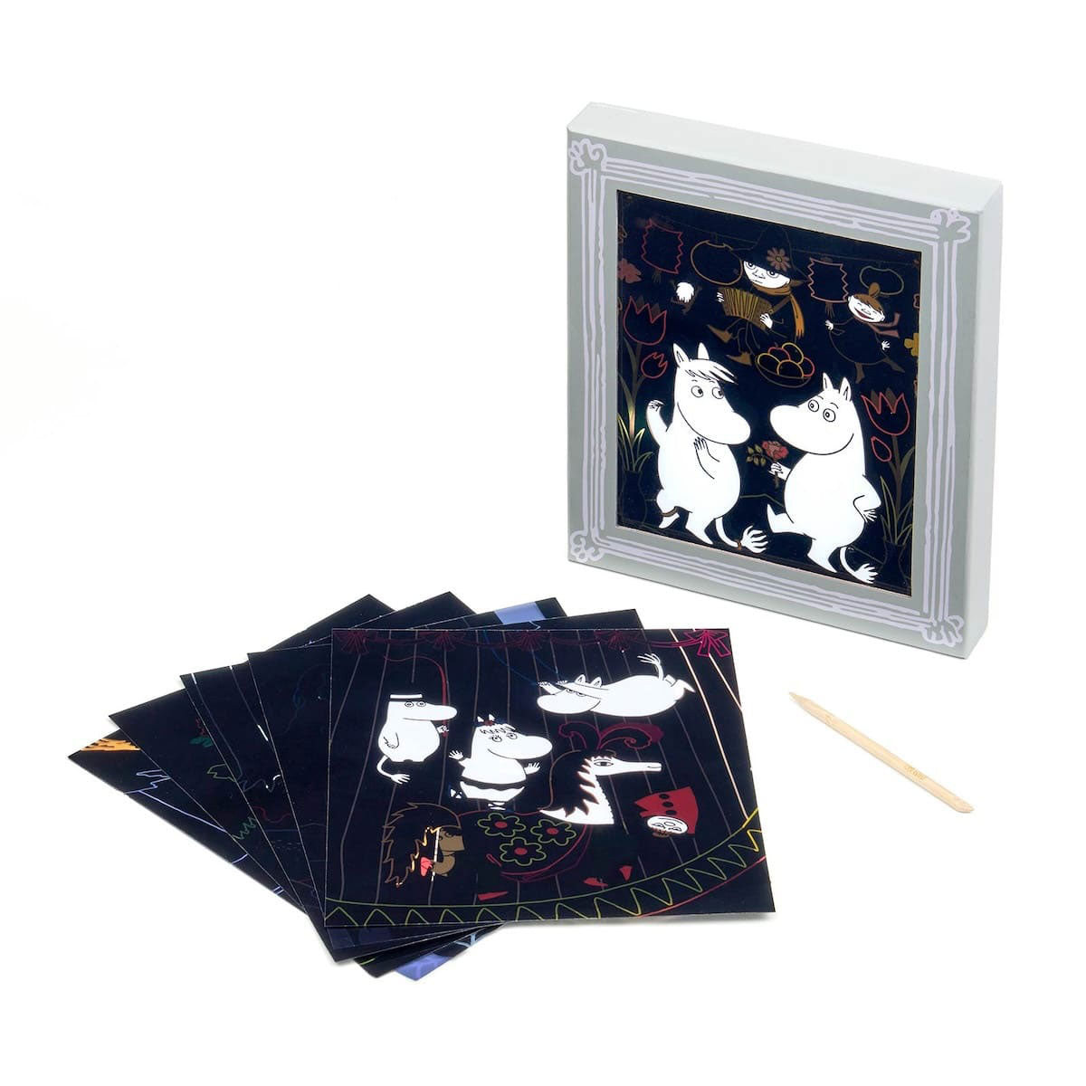 Moomin ムーミン BørneLund ボーネルンド 削って輝く ステンドグラス