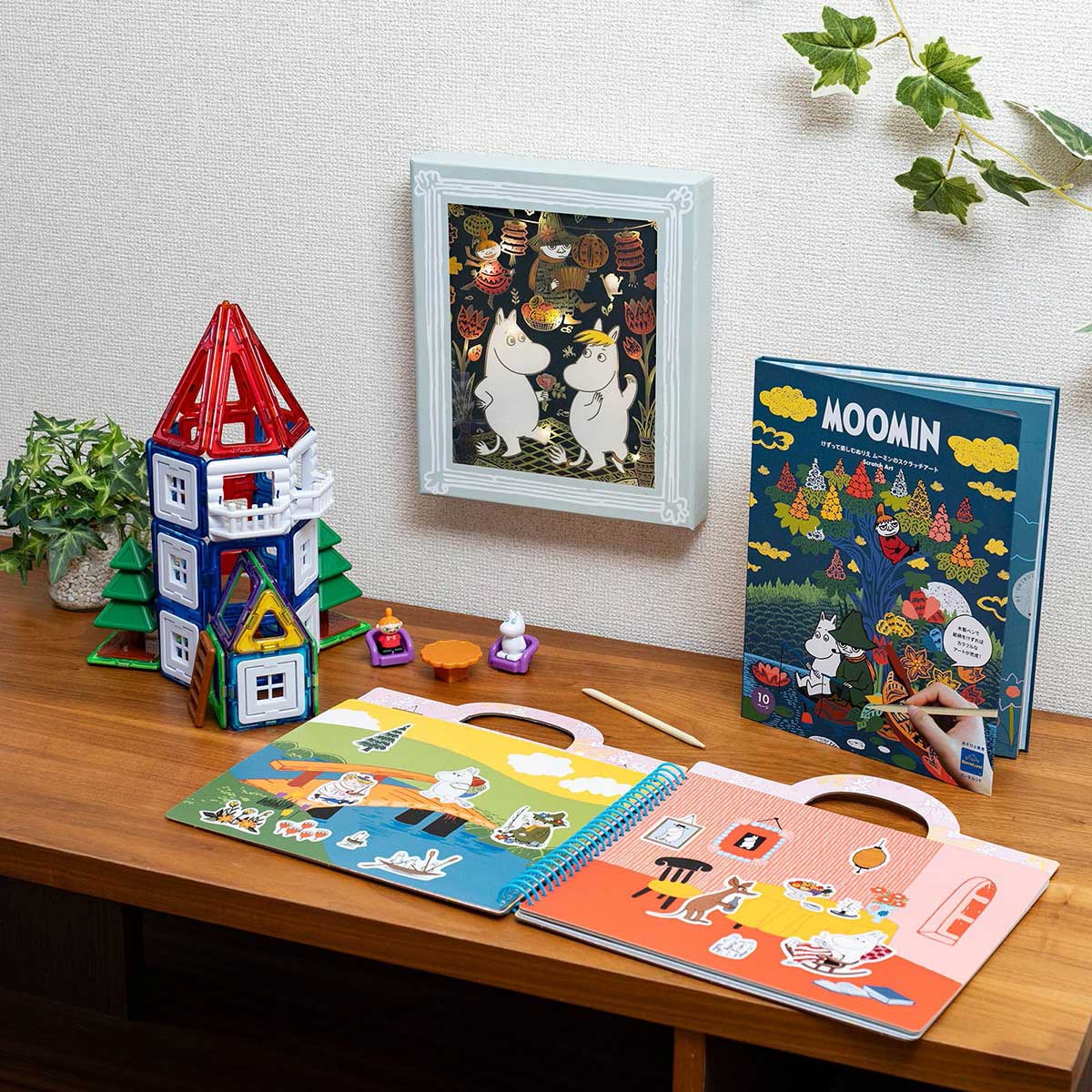 Moomin ムーミン BørneLund ボーネルンド 削って輝く ステンドグラスアート