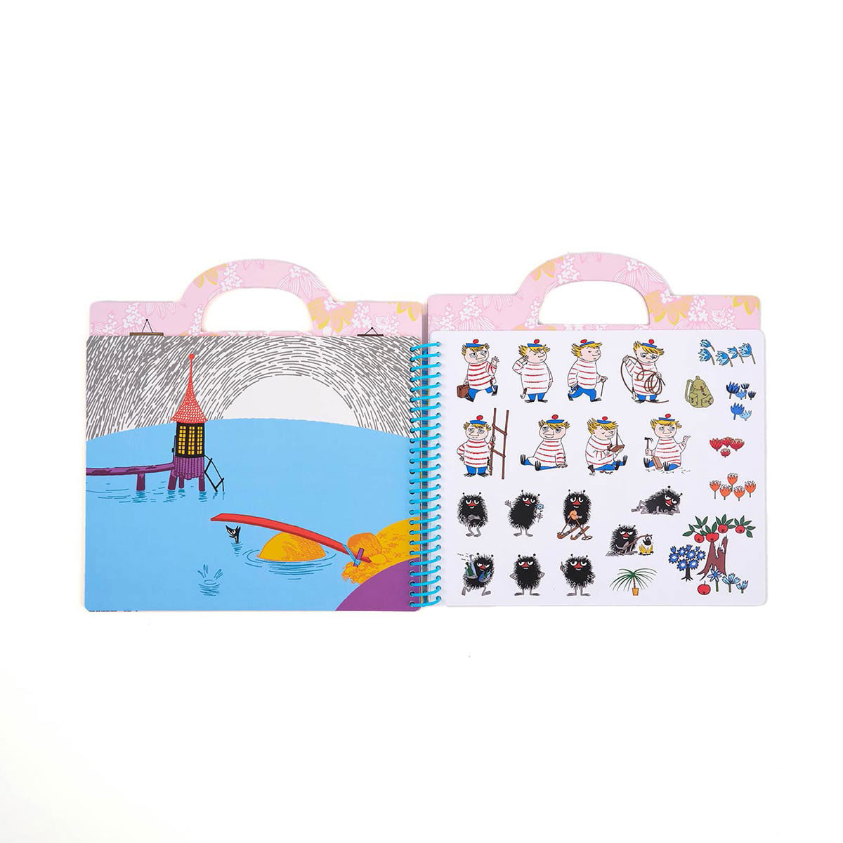 Moomin ムーミン BørneLund ボーネルンド 貼ってはがしてくりかえし遊べる絵本 シールブック