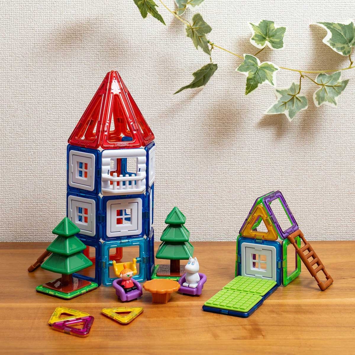 Moomin ムーミン BørneLund ボーネルンド 磁石でつながるブロック マグ・フォーマー ( 51ピース )