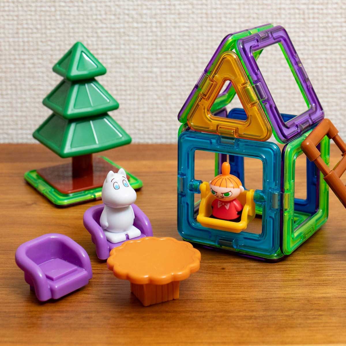 Moomin ムーミン BørneLund ボーネルンド 磁石でつながるブロック マグ・フォーマー ( 51ピース )