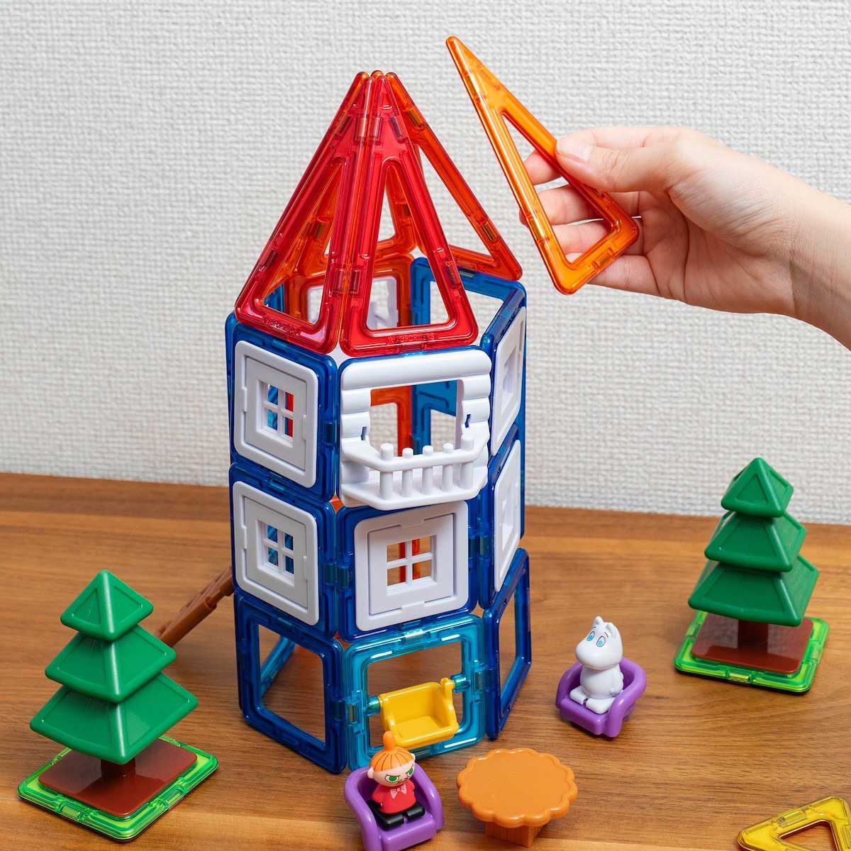 Moomin ムーミン BørneLund ボーネルンド 磁石でつながるブロック マグ・フォーマー ( 51ピース )
