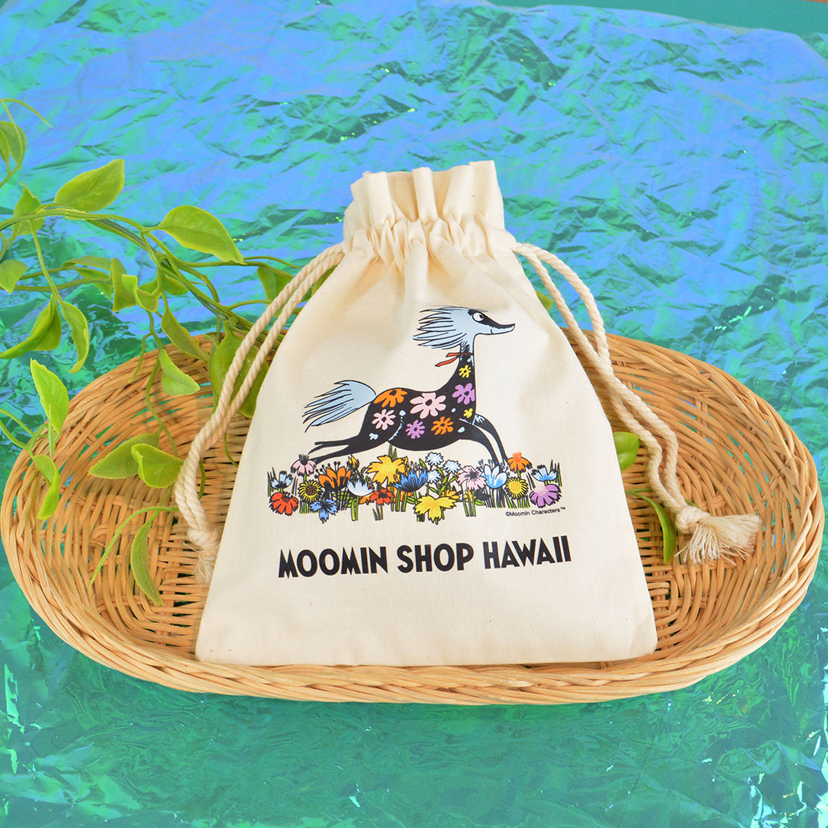 Moomin Shop HAWAII ムーミンショップハワイ 巾着ポーチ ( プリマドンナの馬 / S )