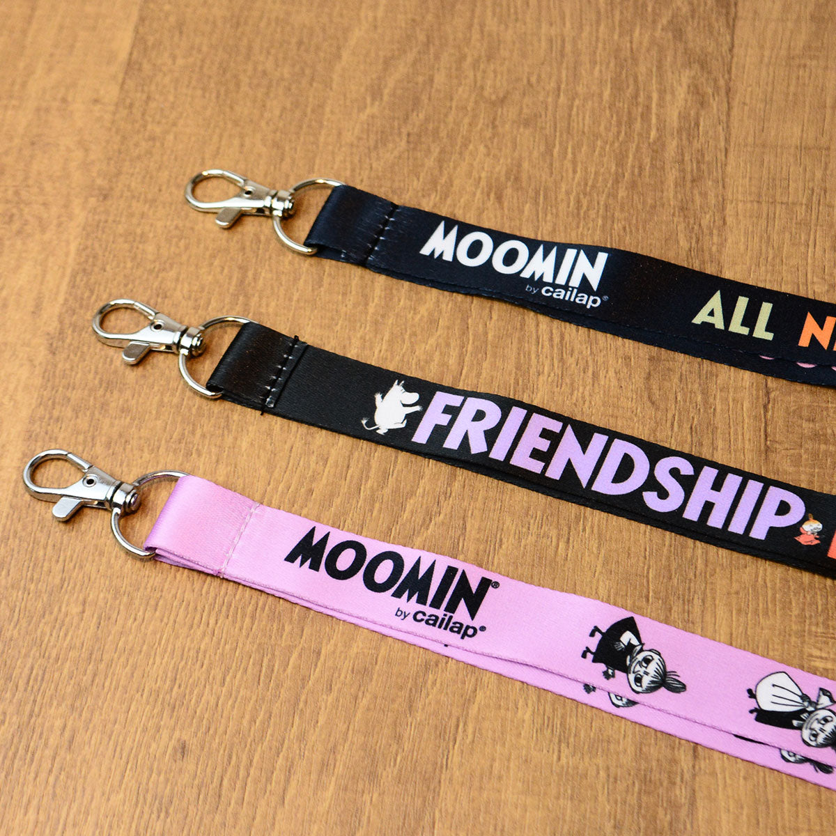Moomin ムーミン CAILAP カイラップ ネックストラップ ( ムーミン / FRIENDSHIP / ブラック )