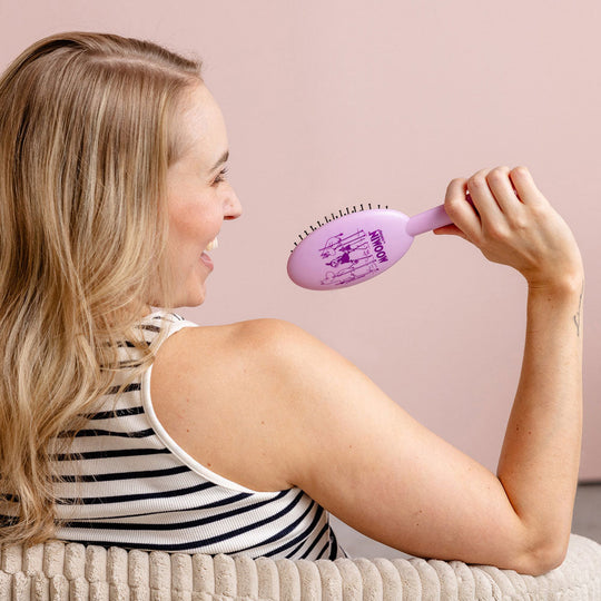 Moomin ムーミン CAILAP カイラップ ヘアブラシ ( ムーミン /フレンズ / M / パープル )