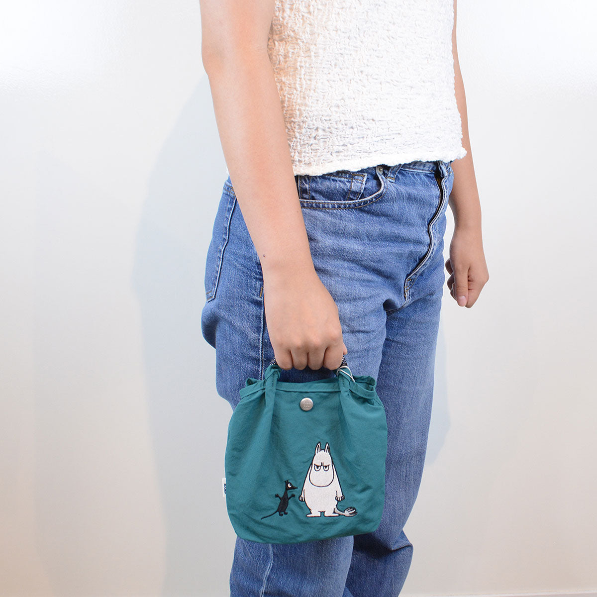 Moomin ムーミン 刺繍ミニショルダーバッグ ( アングリームーミン / グリーン )