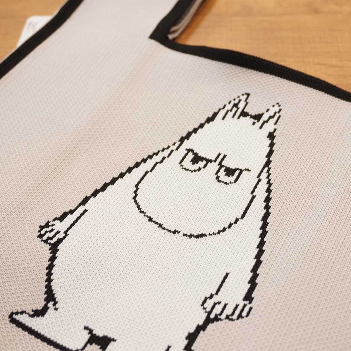 Moomin ムーミン ニットマルシェバッグ ( ムーミン / アッシュブルー )