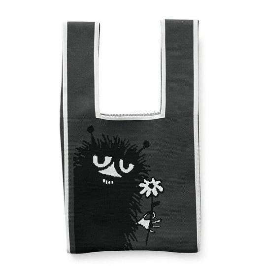 Moomin ムーミン ニットマルシェバッグ ( スティンキー / チャコール )