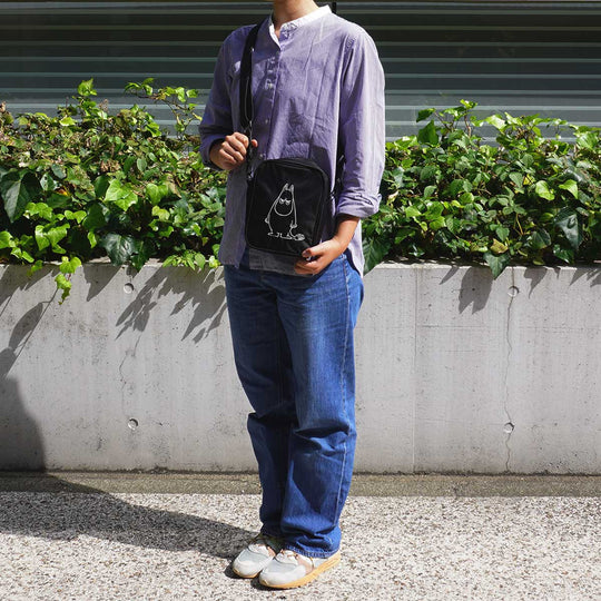 Moomin ムーミン Martinex マルティネックス ショルダーバッグ ( アングリームーミン / ブラック )