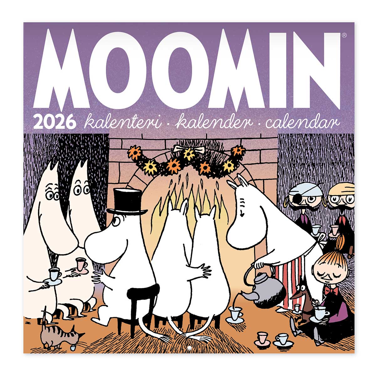 Moomin ムーミン Putinki プティンキ 壁掛けカレンダー 2026年 ( ミニ / 20×20cm )