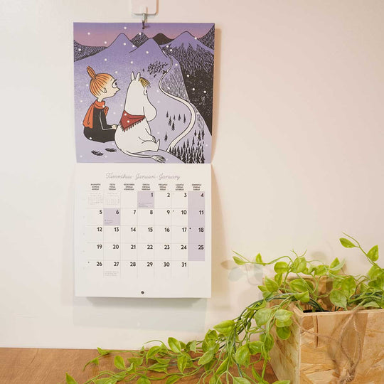 Moomin ムーミン Putinki プティンキ 壁掛けカレンダー 2026年 ( ミニ / 20×20cm )