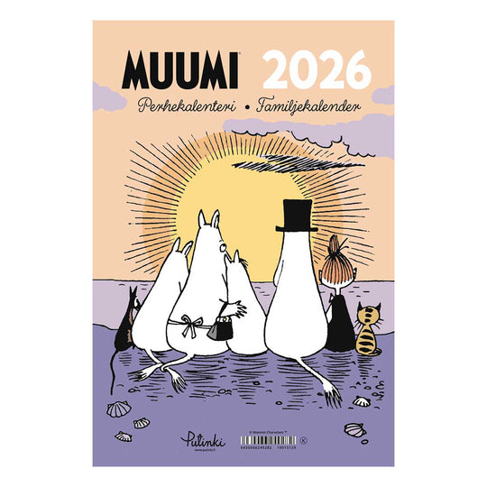 Moomin ムーミン Putinki プティンキ 壁掛けカレンダー 2026年 ( ファミリーカレンダー /23×34cm )