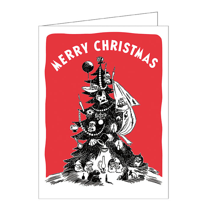 Moomin ムーミン Putinki プティンキ クリスマスグリーティングカード ( メリークリスマス / ツリー )