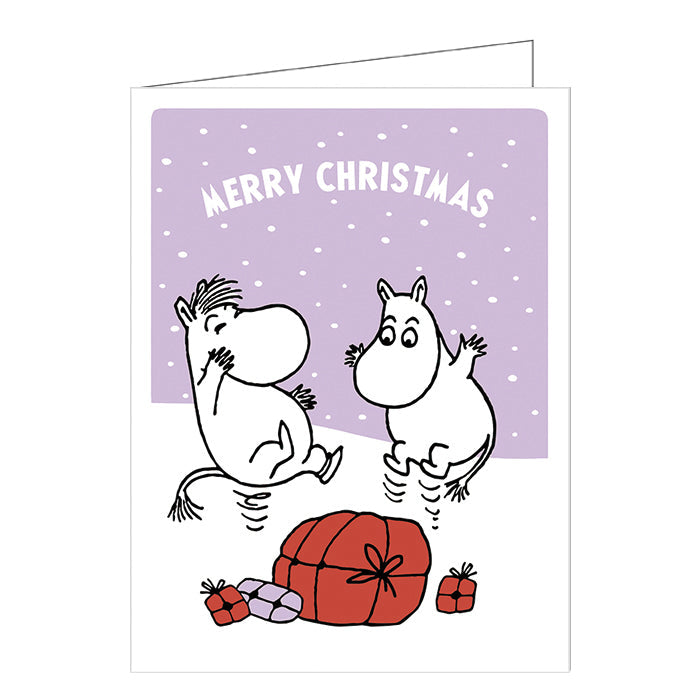 Moomin ムーミン Putinki プティンキ クリスマスグリーティングカード ( Joyful Hopping )